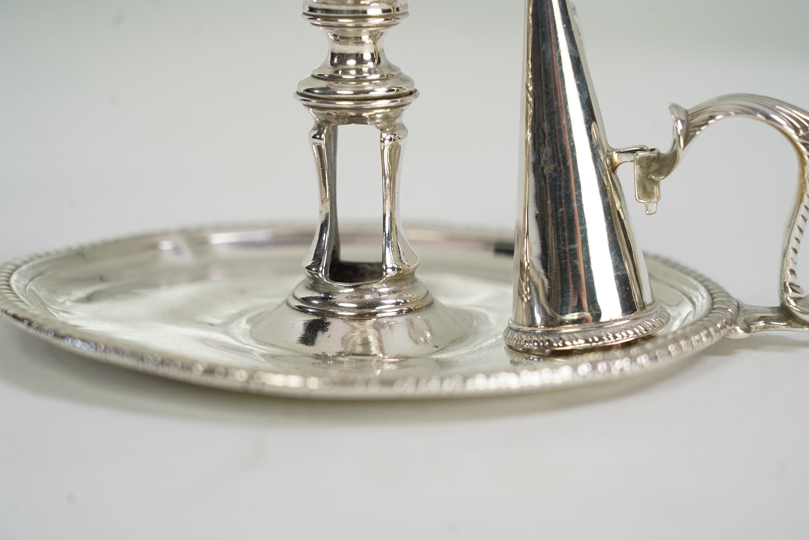 A George III silver chamberstick by Andrew Fogelburg
